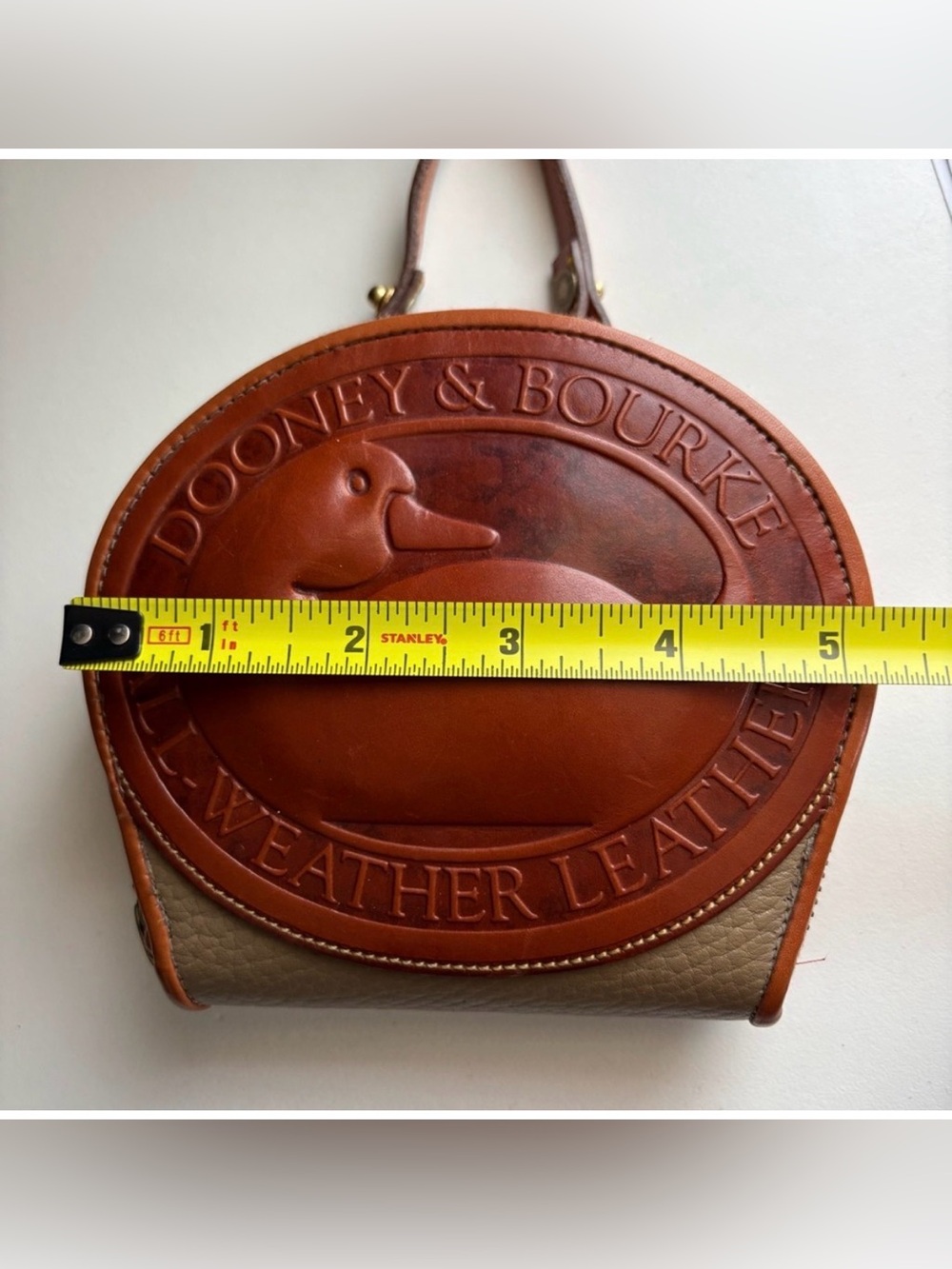 Dooney & Bourke Brown Leather Crossbody Wallet Bag - Picture 15 of 16